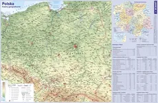 Podkładka na biurko Mapa Polski - Outlet