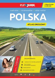 Polska Atlas drogowy z mapą Europy 1:250 000 - Outlet