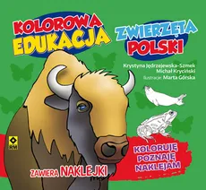Kolorowa edukacja Zwierzęta Polski - naklejka - Outlet