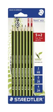 Ołówek Noris eco 5 x HB + 2B i 2H