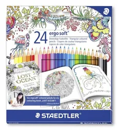 Kredki ołówkowe Ergo soft 24 kolory