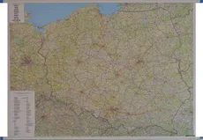 Polska Mapa ścienna samochodowa 1:700 000 - Outlet