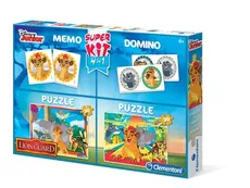 Puzzle Superkit +Memo+Domino Lion Guard  2x30