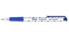 Długopis Toma Superfine automatyczny niebieski 30 sztuk