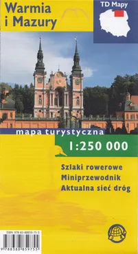 Warmia i Mazury mapa turystyczna 1:250 000