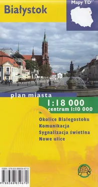 Białystok Plan miasta 1:18 000