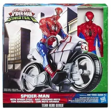 Spider-Man z motocyklem figurka 30 cm