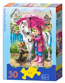 Puzzle konturowe Rainy Day with Friends 30