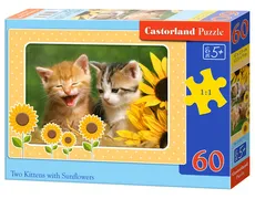 Puzzle Two Kittens with Sunflowers 60