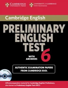 Cambridge Preliminary English Test 6 Self Study Pack - Outlet