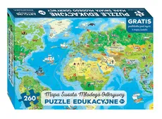 Mapa świata Młodego Odkrywcy Puzzle edukacyjne dla dzieci