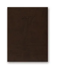 Kalendarz 2017 A4 31DR Vivella dzienny ciemnobrązowy