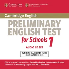 Cambridge Preliminary English Test for Schools 1 Audio 2CD