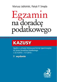 Egzamin na doradcę podatkowego Kazusy - Mariusz Jabłoński, Smęda Patryk P.