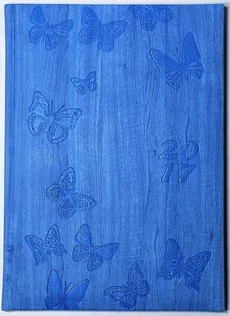 Kalendarz tygodniowy B5 błękitny Motyle