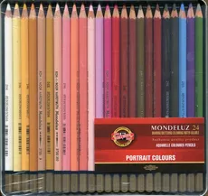 Kredki drewniane Mondeluz 24 kolorów Portrait Colours