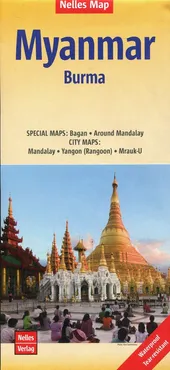 Myanmar Burma Mapa 1:1 500 000