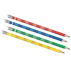 Ołówki okrągłe z gumką Colorino kids z tabliczką mnożenia tuba 60 sztuk