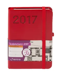 Kalendarz kieszonkowy z gumką A6 Formalizm czerwony