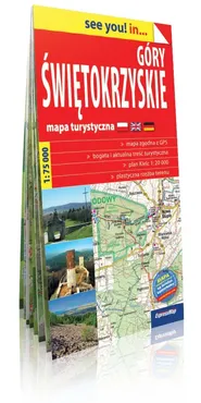 Góry Świętokrzyskie see you! in papierowa mapa turystyczna