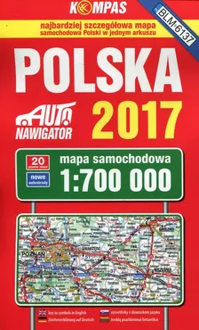 Polska 2017 Mapa samochodowa 1:700 000 - Outlet