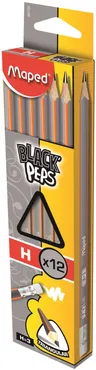 Ołówek z gumką Blackpepes 12 sztuk