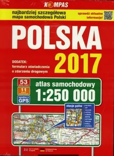 Polska 2017 Atlas samochodowy 1:250 000 - Outlet