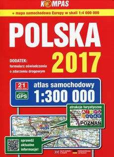 Polska 2017 Atlas samochodowy 1:300 000 - Outlet