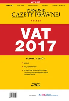 VAT 2017 Podatki Część 1