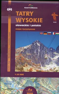 Tatry Wysokie słowackie i polskie Mapa turystyczna 1:25 000