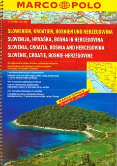 Słowenia Chorwacja Bośnia i Hercegowina Atlas drogowy