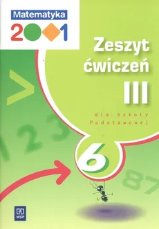 Matematyka 2001 6 Zeszyt ćwiczeń Część 3 - Jerzy Chodnicki