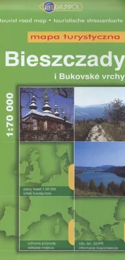 Bieszczady i Bukovske vrchy Mapa turystyczna 1: 70 000