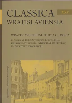 Wratislaviensium studia classica - Outlet