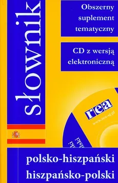Słownik polsko hiszpański hiszpańsko polski z płytą CD - Outlet
