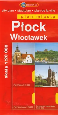 Płock Włocławek plan miasta 1:20 000