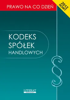 Kodeks spółek handlowych - Ewelina Kopońska