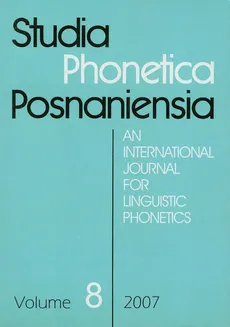 Studia Phonetica Posnaniensia 8 2007
