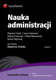 Nauka administracji - Outlet - Joanna Bukowska, Zbigniew Cieślak, Wojciech Federczyk