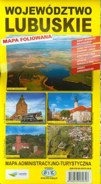Województwo lubuskie mapa administracyjno-turystyczna