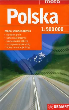 Polska mapa samochodowa 1:500 000 - Outlet