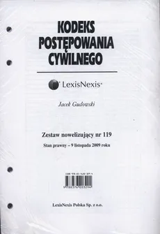 Kodeks Postępowania Cywilnego Zestaw nowelizujący nr 119 - Jacek Gudowski