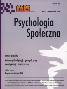 Psychologia społeczna 3/2016