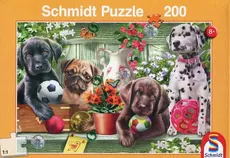 Puzzle Schmidt 200 Figlarne szczeniaki