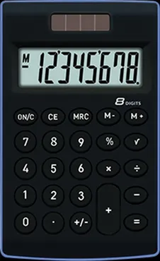 Kalkulator kieszonkowy TR-252-K TOOR 8-pozycyjny czarny
