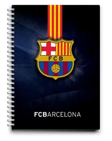 Kołonotatnik A6 80 kartek FC Barcelona