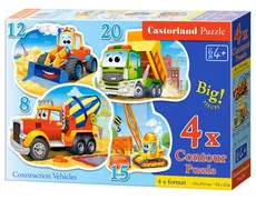 Puzzle 4w1 Contour Construction Vehicles