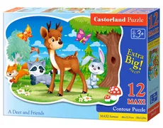Puzzle MAXI Konturowe:	A Deer and Friend 12