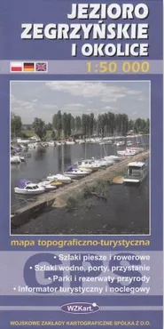 Jezioro Zegrzyńskie i okolice mapa 1:50 000