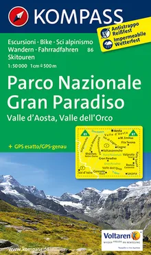 Park Narodowy Gran Paradiso Dolina Aosty mapa